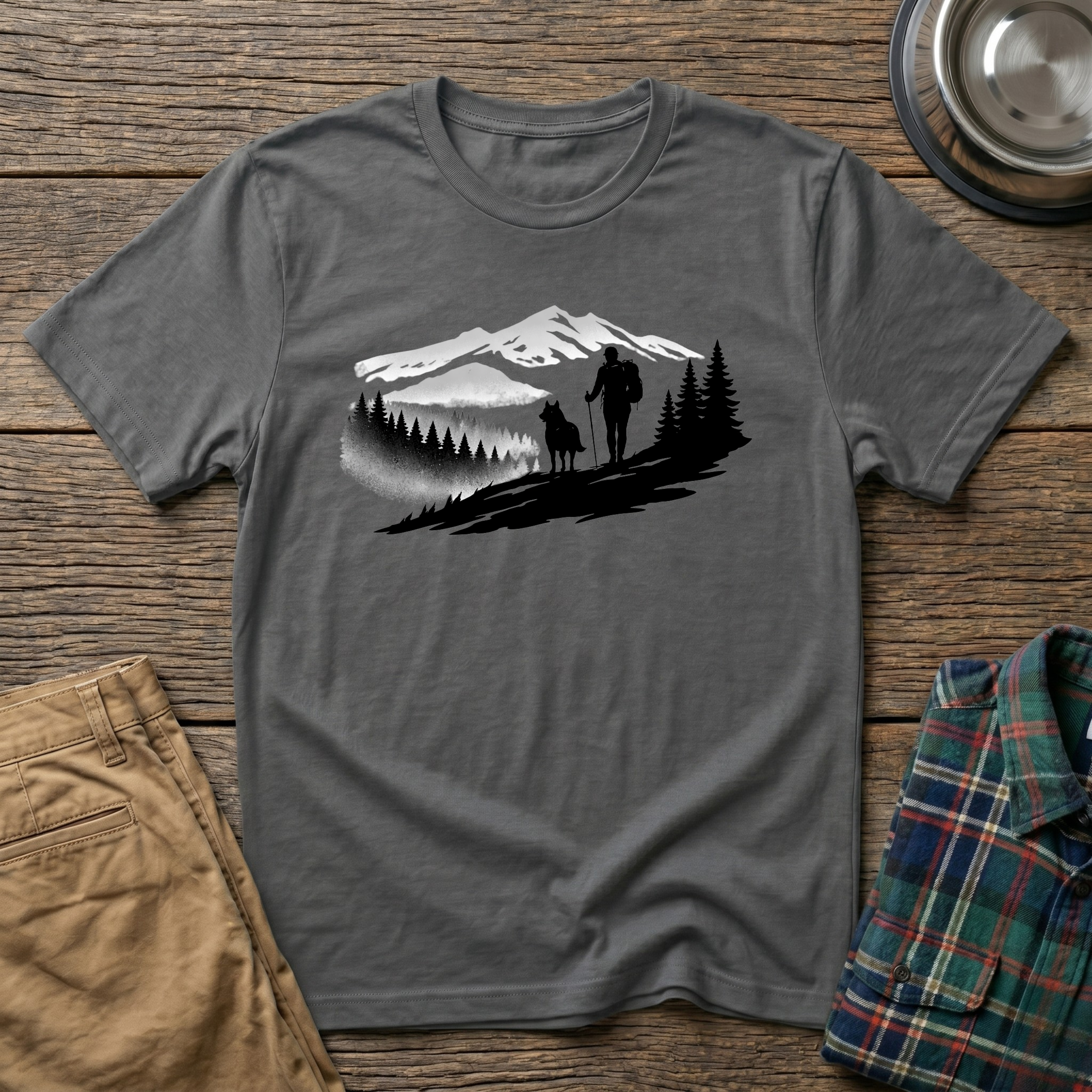 Hiker and Dog T-Shirt