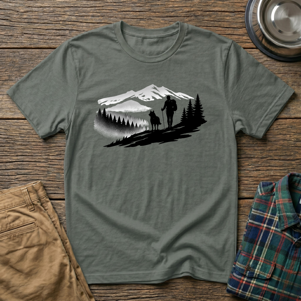 Hiker and Dog T-Shirt