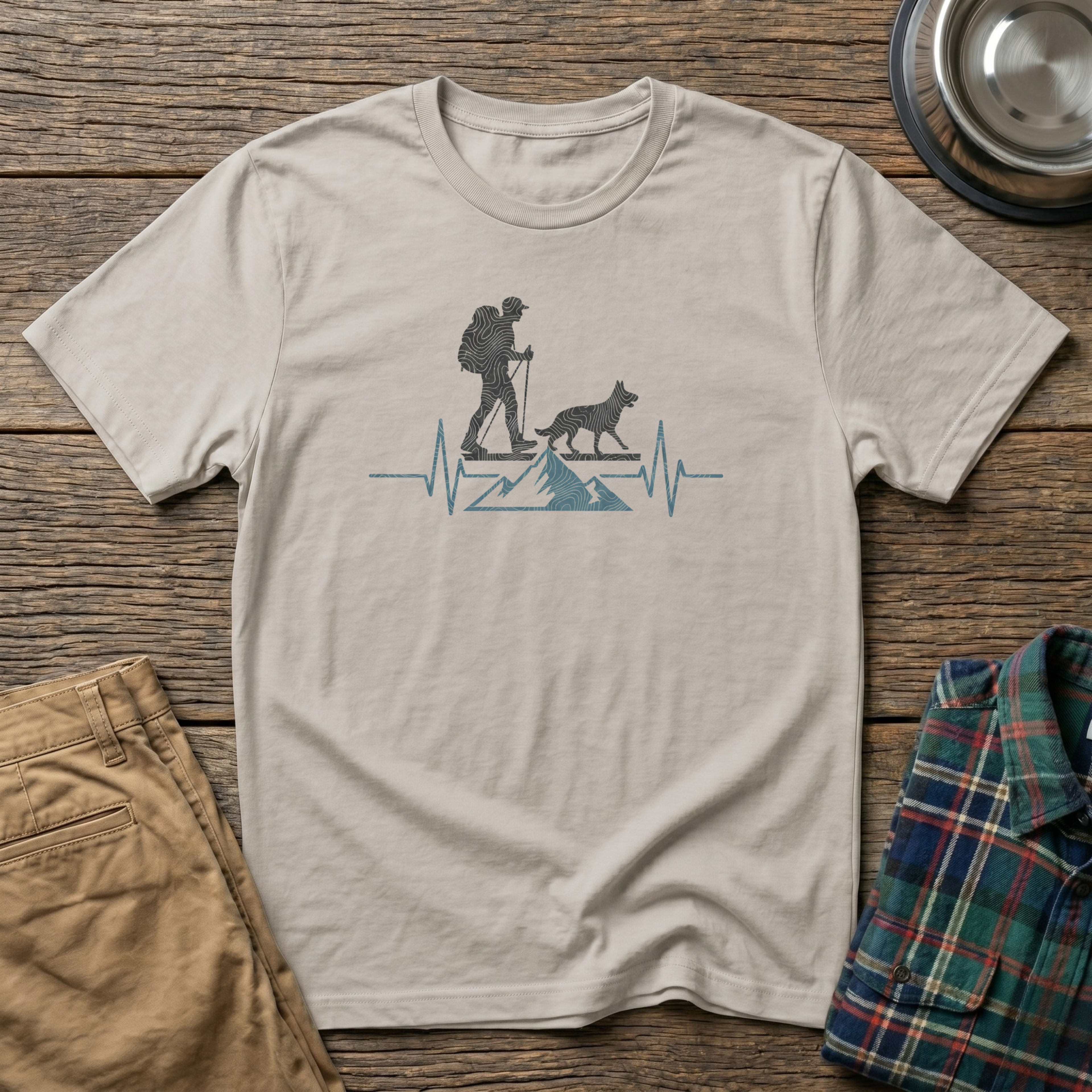 Hiker's Heart Beat T-Shirt
