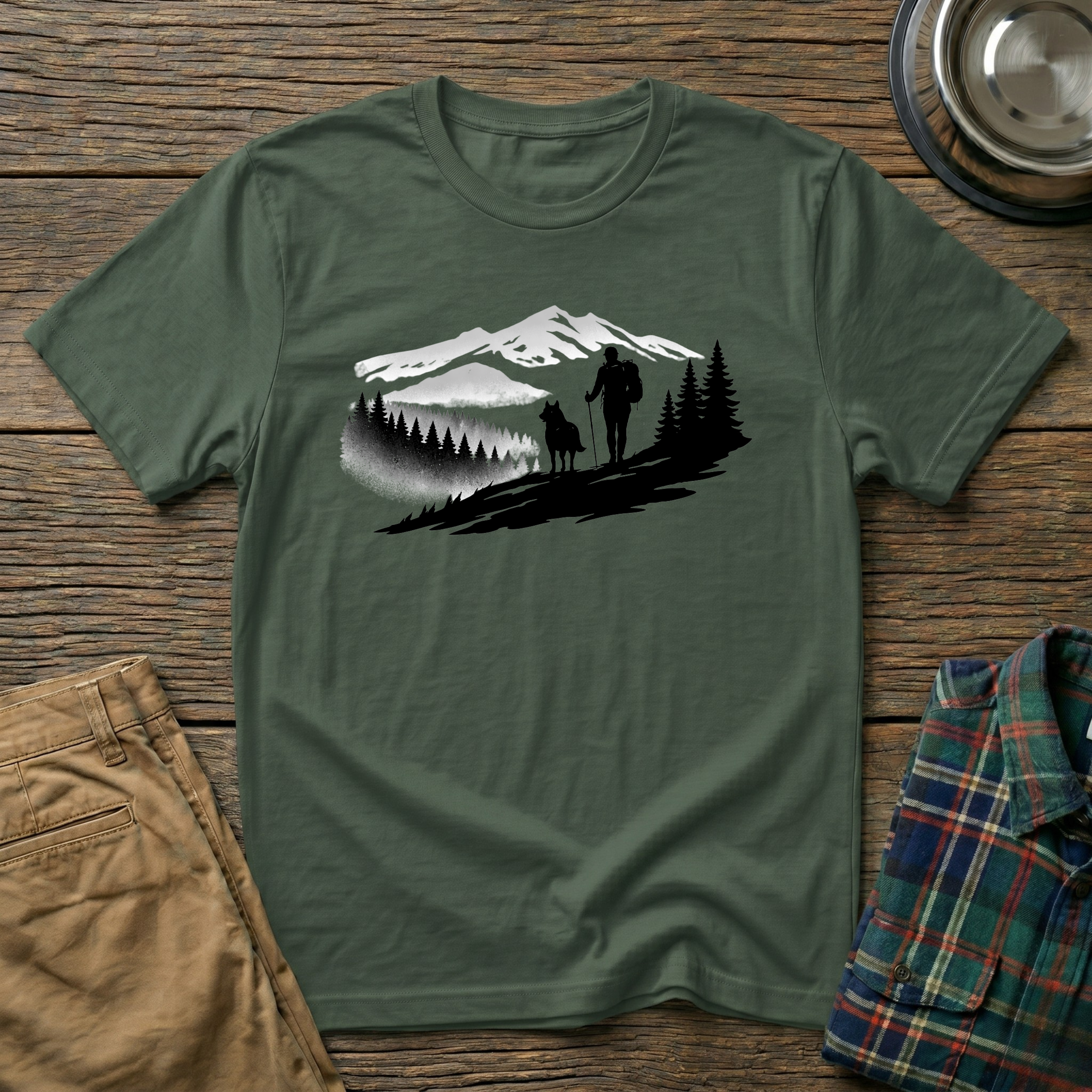 Hiker and Dog T-Shirt