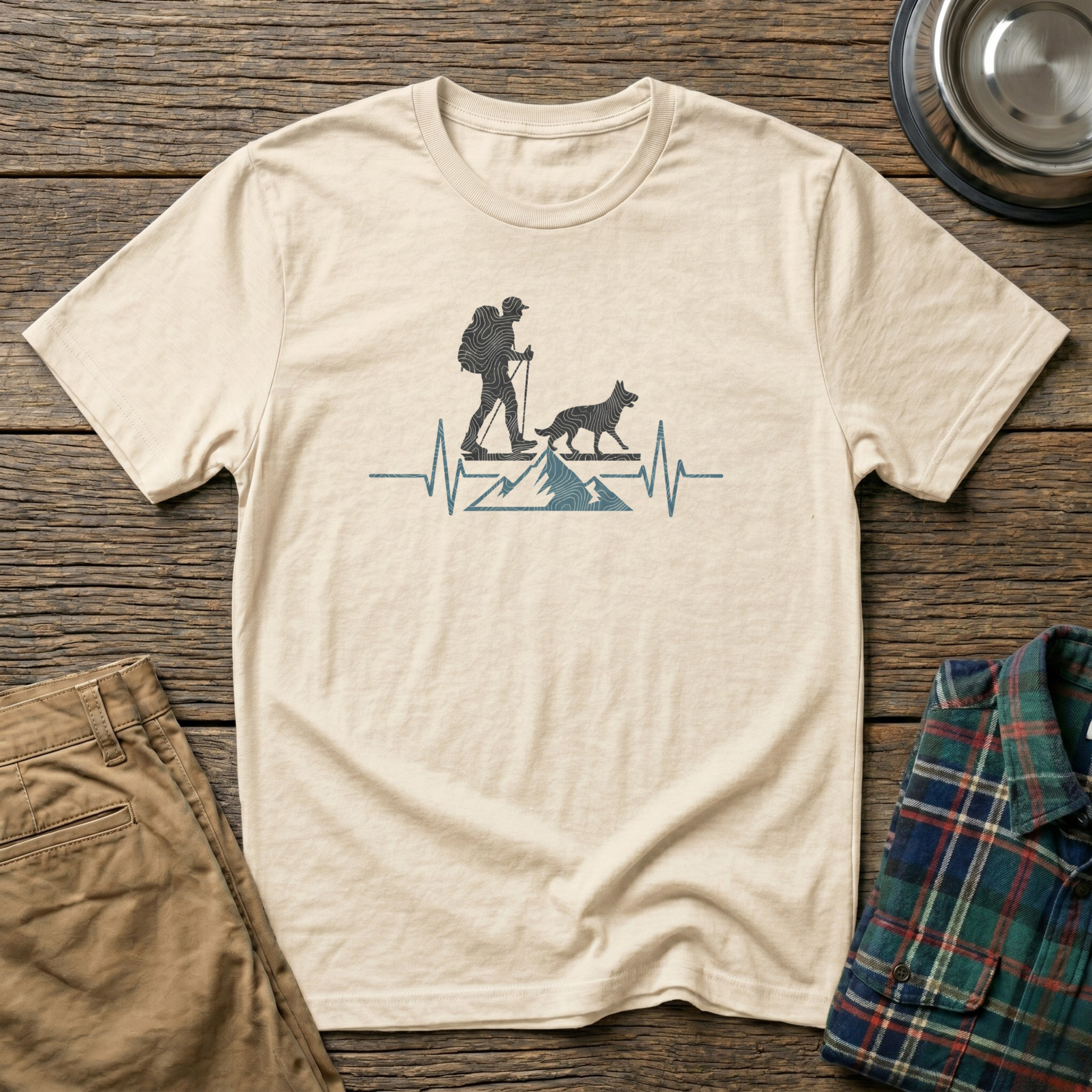 Hiker's Heart Beat T-Shirt