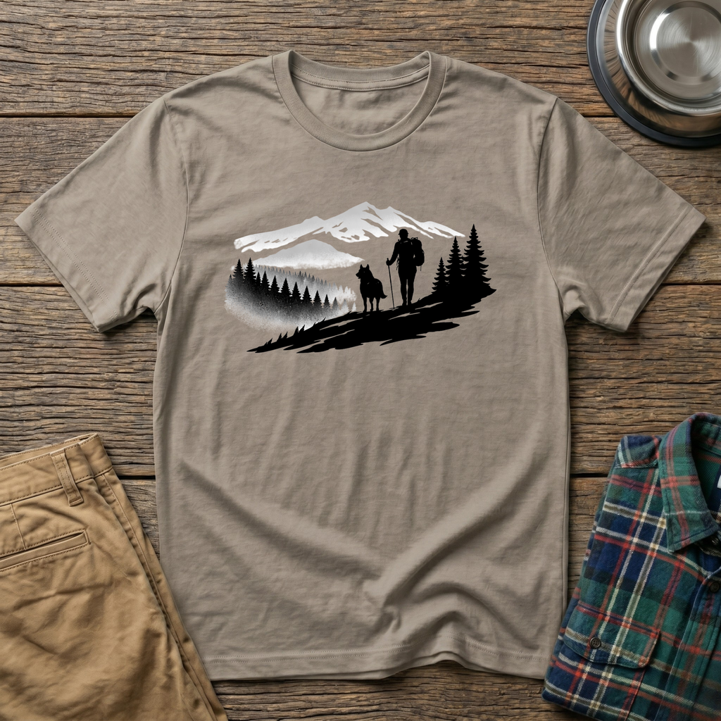 Hiker and Dog T-Shirt
