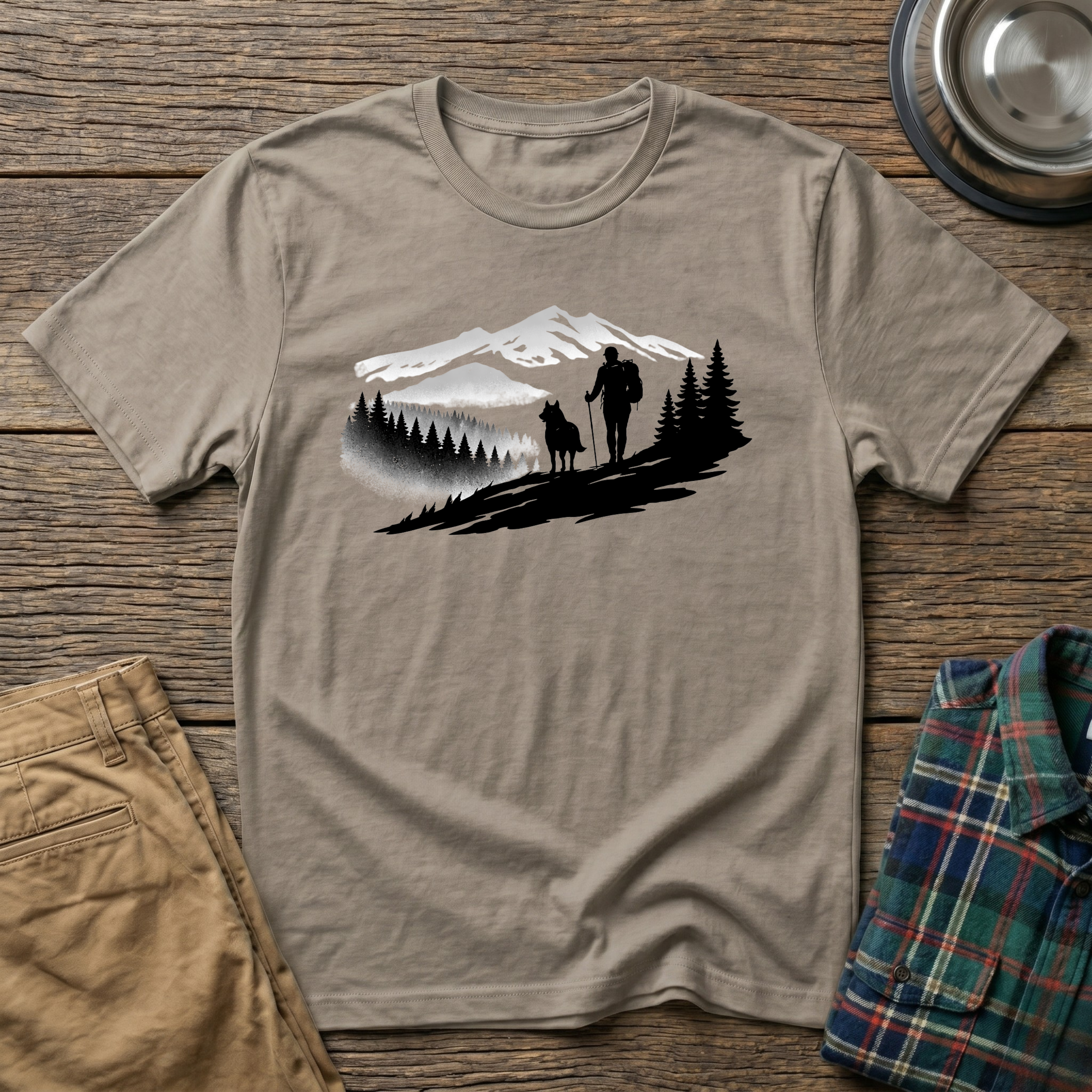 Hiker and Dog T-Shirt