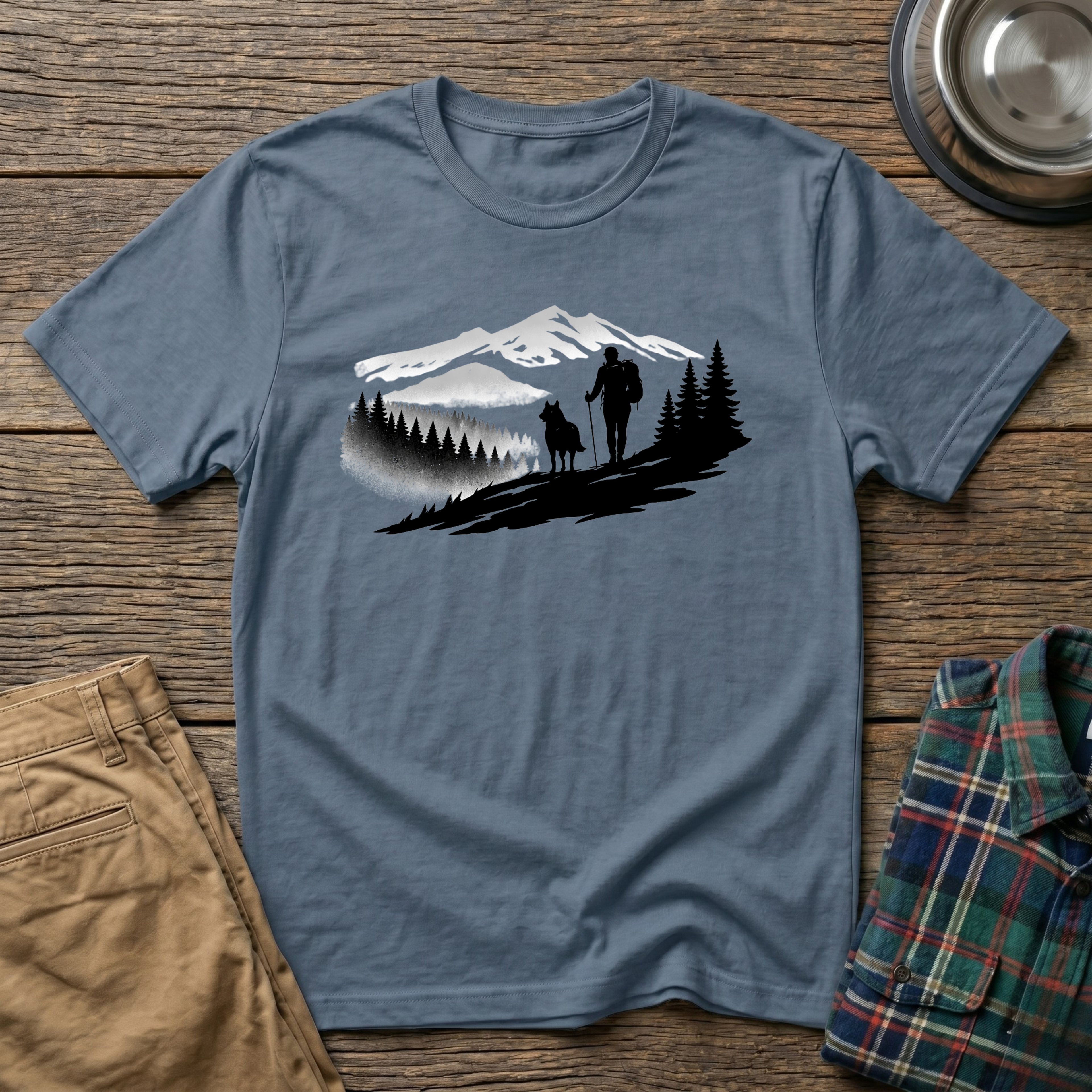 Hiker and Dog T-Shirt